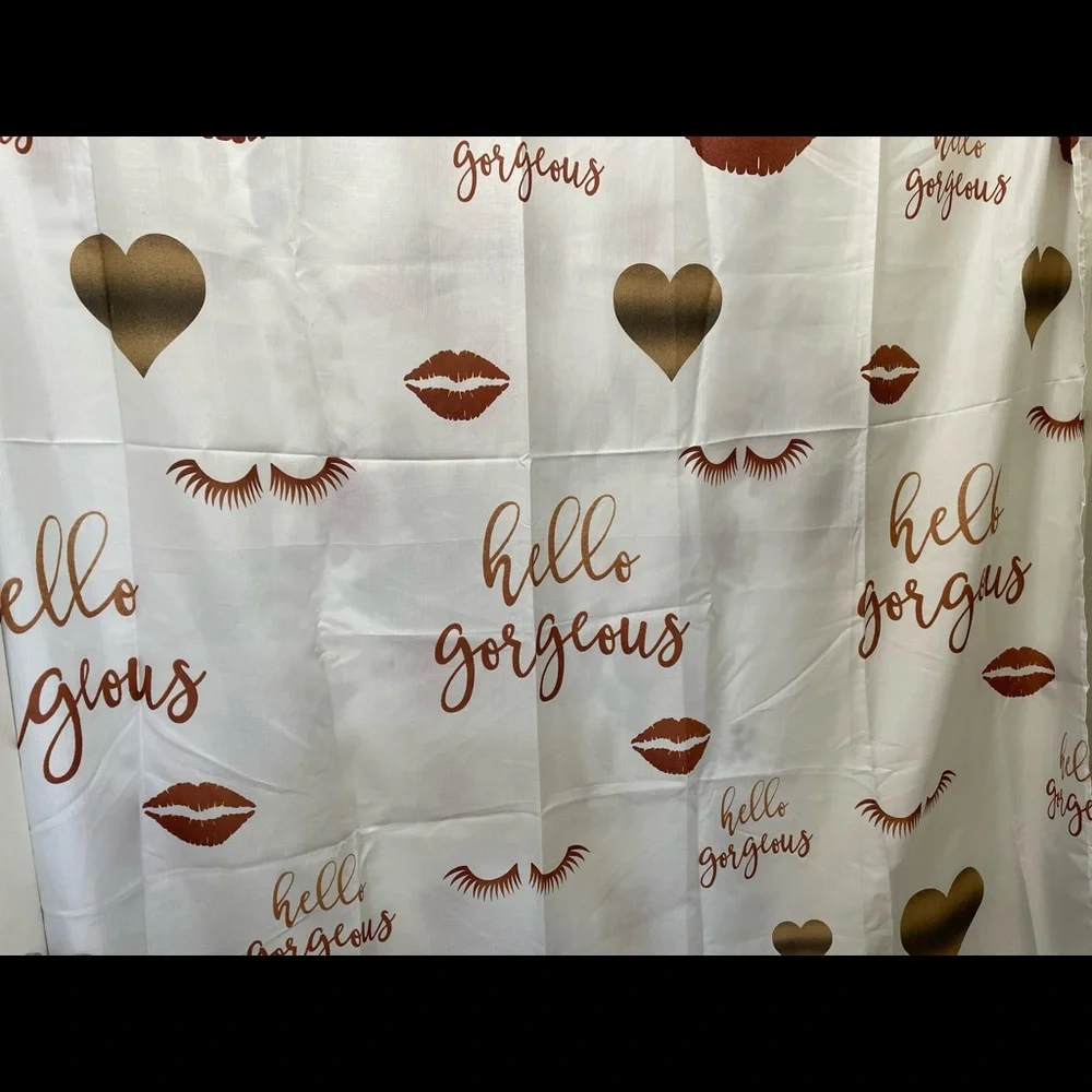 Hello Gorgeous Shower Bath Curtain